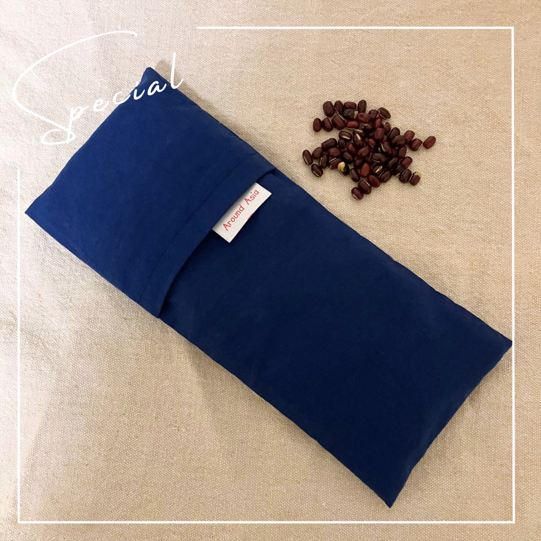 オーガニックコットンの本格アイピロー (紺)| Japanese Organic Cotton Yoga Eye Pillow (Dark Blue)