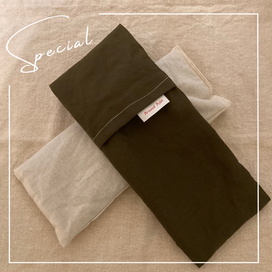 オーガニックコットンのリップストップ生地の本格ヨガアイピロー | Organic Cotton Ripstop Yoga Eye Pillow