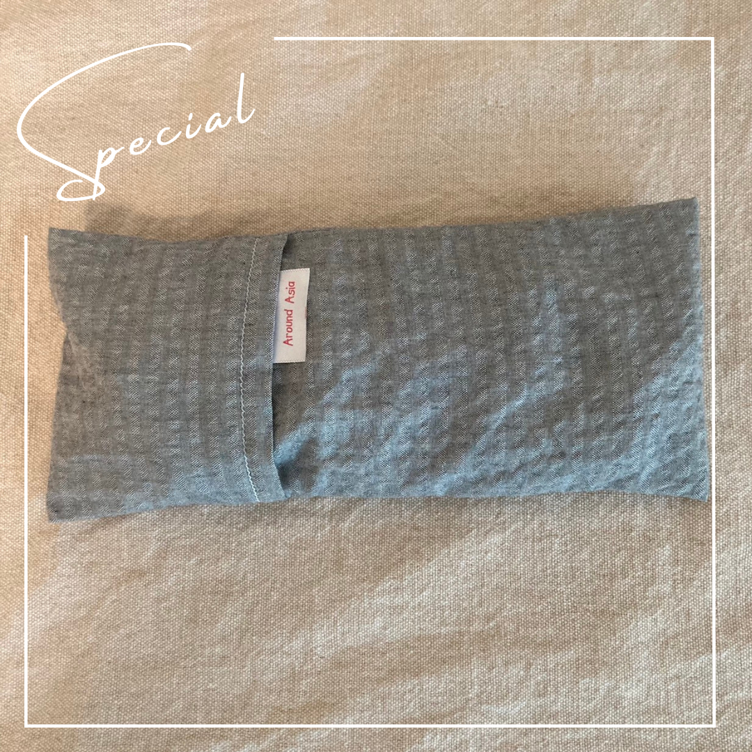 オーガニックコットンのサッカー生地の本格ヨガアイピロー | Organic Cotton Sucker Yoga Eye Pillow