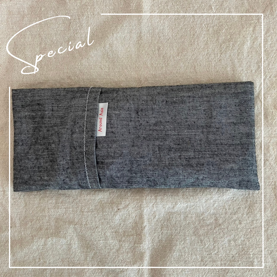 オーガニックコットンの 厚め生地のヨガアイピロー | Organic Cotton Thick Yoga Eye Pillow